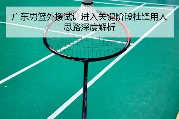 广东男篮外援试训进入关键阶段杜锋用人思路深度解析